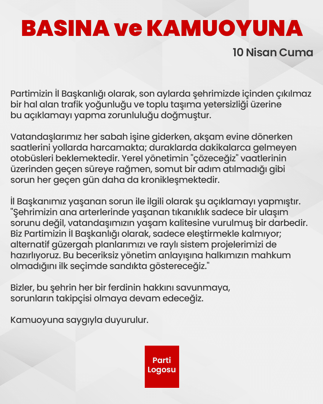 Basın Açıklaması